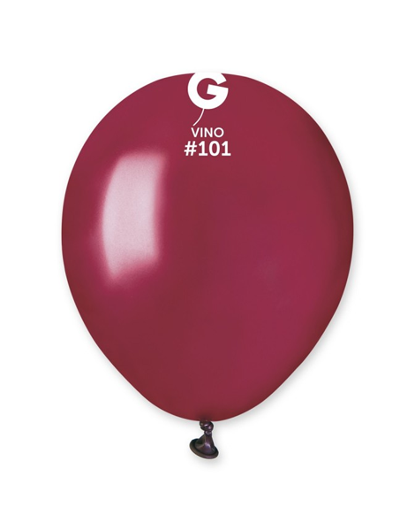 5in Gemar Standard Vino Balloons 100 # 101 - Joker Party Supply
