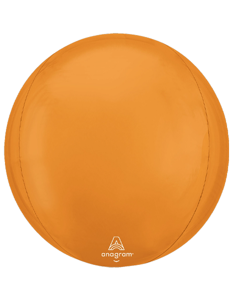 16in Anagram Vibrant Orange Orbz Balloon - Joker Party Supply