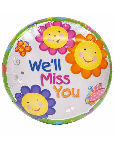 18in Anagram Chatterbox We'll Miss You Balloon