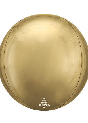 16in Anagram White Gold Orbz Balloon - Joker Party Supply