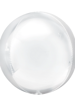 16in Anagram White Orbz Balloon - Joker Party Supply