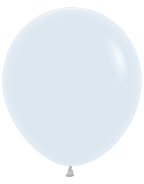 18in Sempertex Fashion White 25ct - Joker Party Supply
