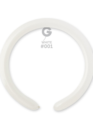 260 Gemar Standard White Balloons 50ct #001 - Joker Party Supply