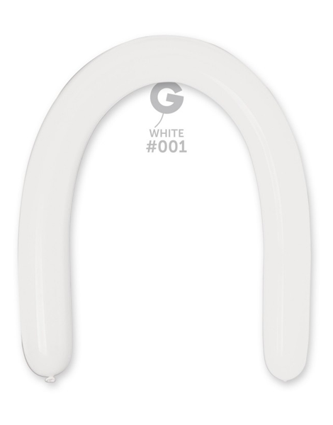 350 Gemar Standard White Balloons 50Ct #001 - Joker Party Supply