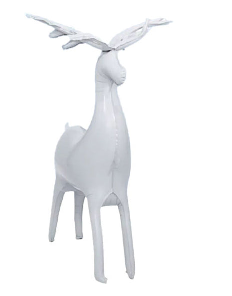22in JPS White Small Reindeer Balloon