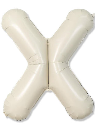 40in Joker Party White Sand Letter X Balloon - Joker Party Supply