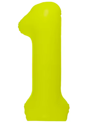 Globo número 1 amarillo neón DecoChamp de 34 pulgadas