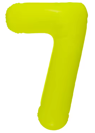 Globo número 7 amarillo neón DecoChamp de 34 pulgadas