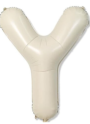 40in Joker Party White Sand Letter Y Balloon - Joker Party Supply