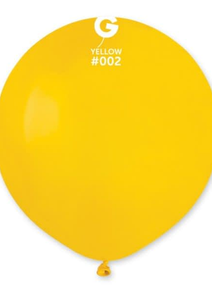 19in Gemar Standard Yellow Balloons 25ct #002 - Joker Party Supply