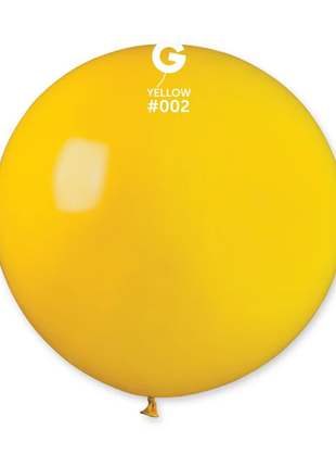 31in Gemar Standard Yellow Balloon 1ct #002 - Joker Party Supply