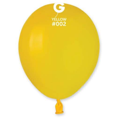 5in Gemar Standard Yellow Balloons 100 # 002 - Joker Party Supply