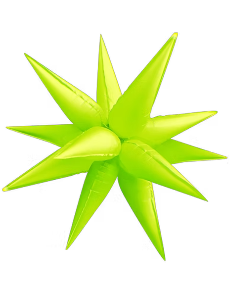 Globo Starburst amarillo neón DecoChamp de 40 pulgadas