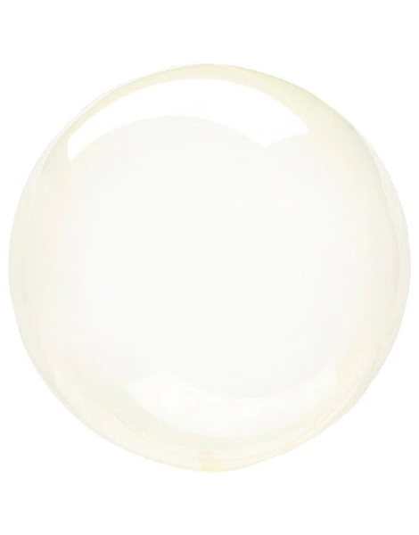 10in Anagram Petite Yellow Crystal Clearz Balloon - Joker Party Supply