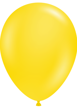 11in Tuftex Yellow 100 Ct - Joker Party Supply