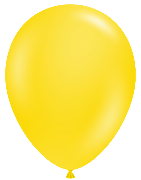 11in Tuftex Yellow 100 Ct - Joker Party Supply