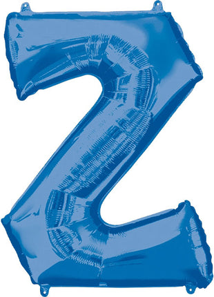 34in Anagram Blue Letter Z Balloon - Joker Party Supply