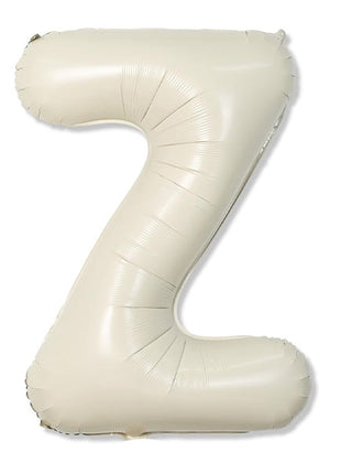 40in Joker Party White Sand Letter Z Balloon - Joker Party Supply