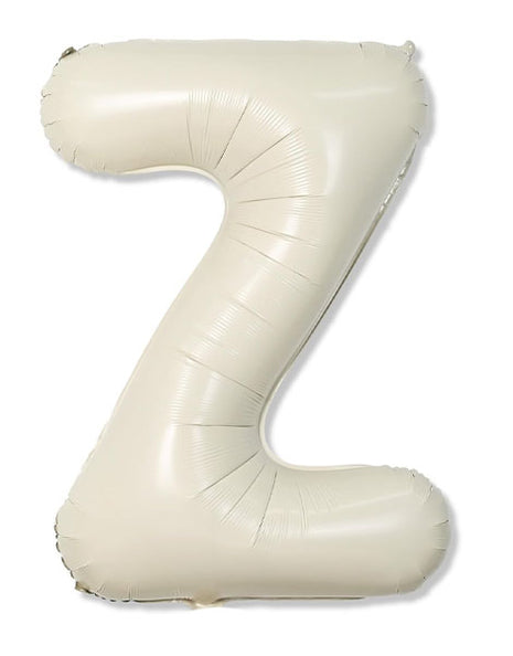 40in Joker Party White Sand Letter Z Balloon - Joker Party Supply